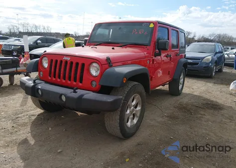 2016 Jeep Wrangler Unlimited Sport Rhd из США, поврежденный, VIN 1C4BJWKG9GL246086
